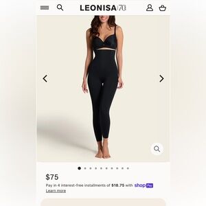 Leonisa Black Shapewear Bodysuit